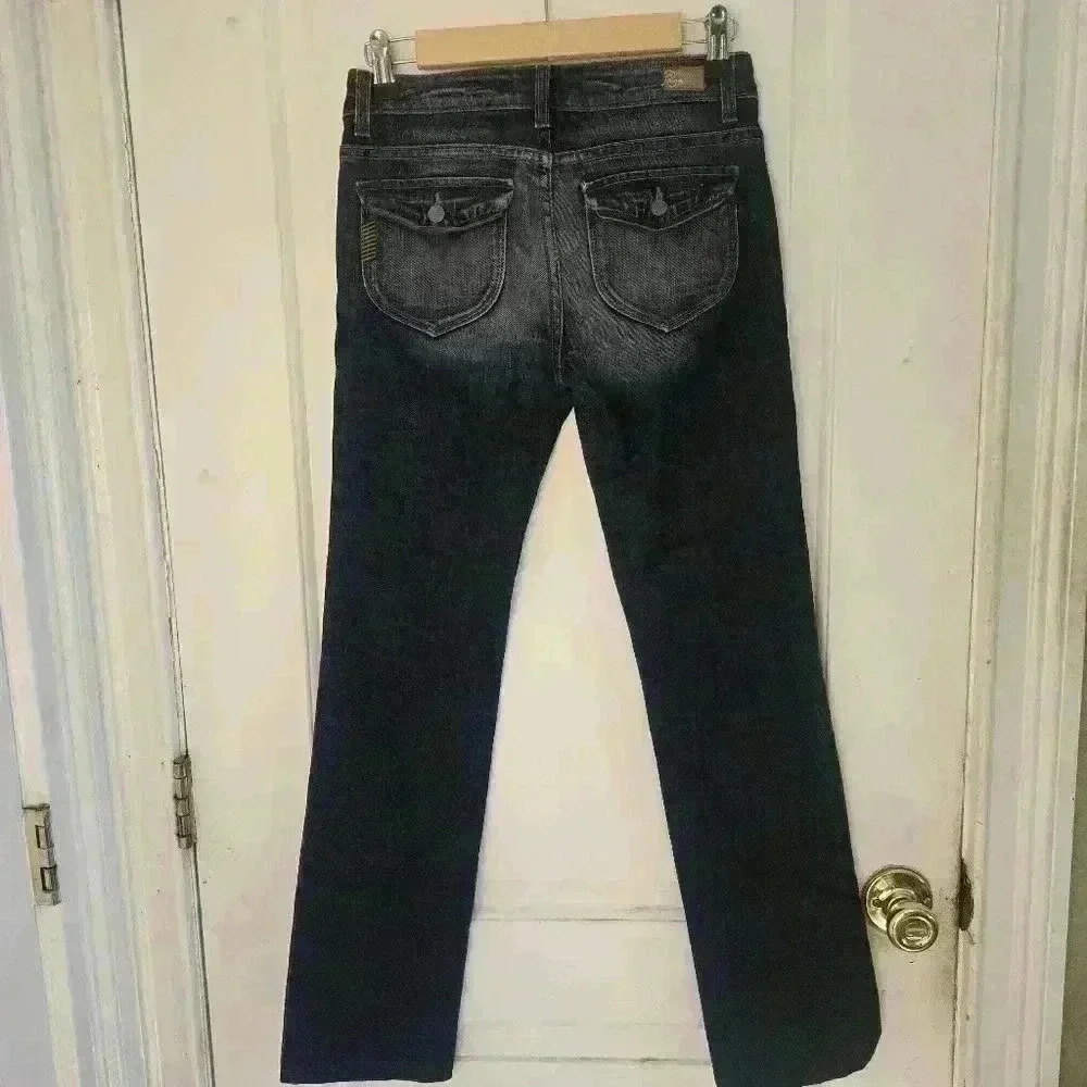 7424 Paige wilton medium wash  straight jeans size26 - Picture 5 of 7